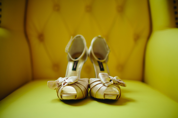 the bride's shoes