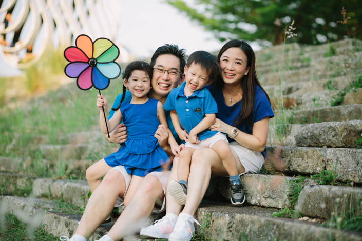 family photo at bishan park