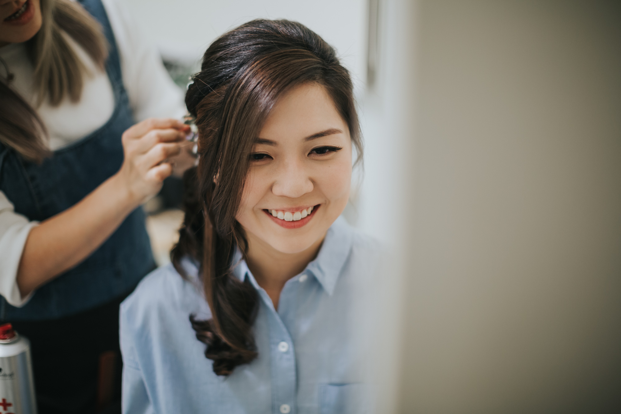 bride getting ready