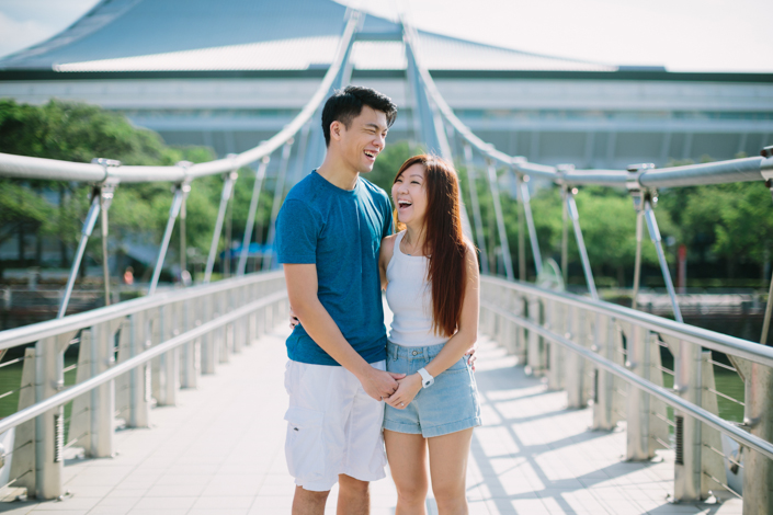 pre-wedding at the singapore sports hub