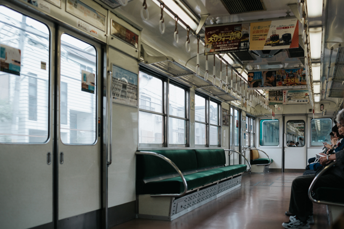 taking train to fushimi inari