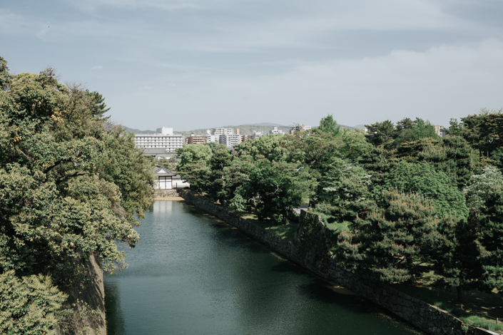 view from nijo castle kyoto