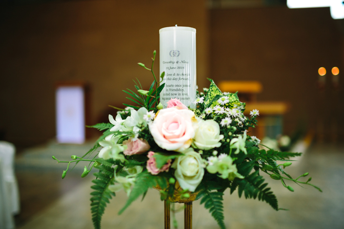 wedding at st. ignatius church