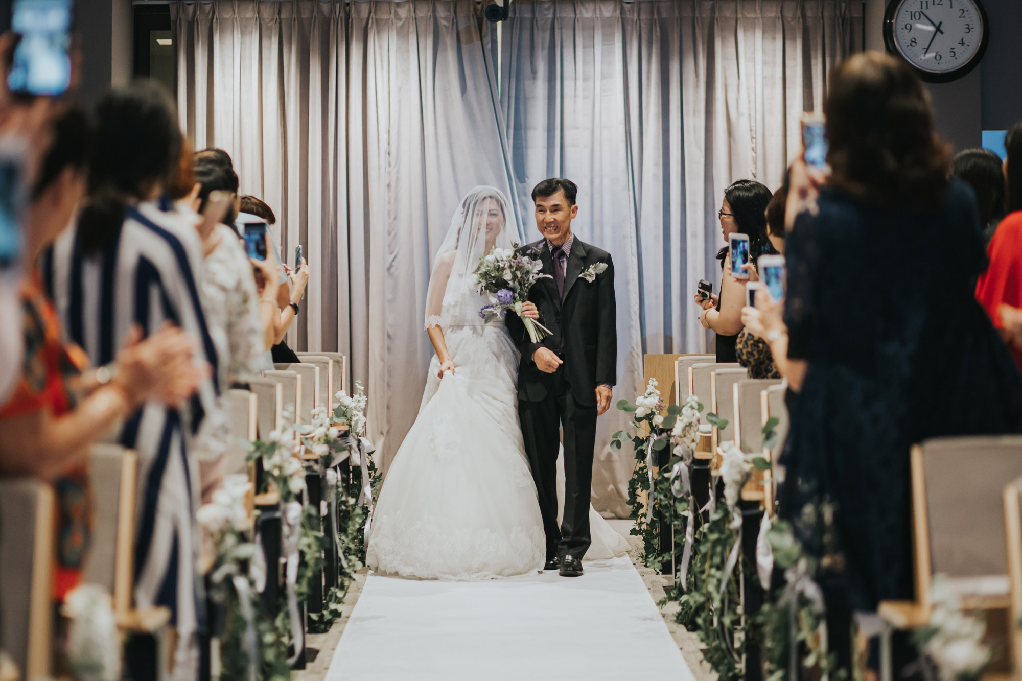 the bride and her father