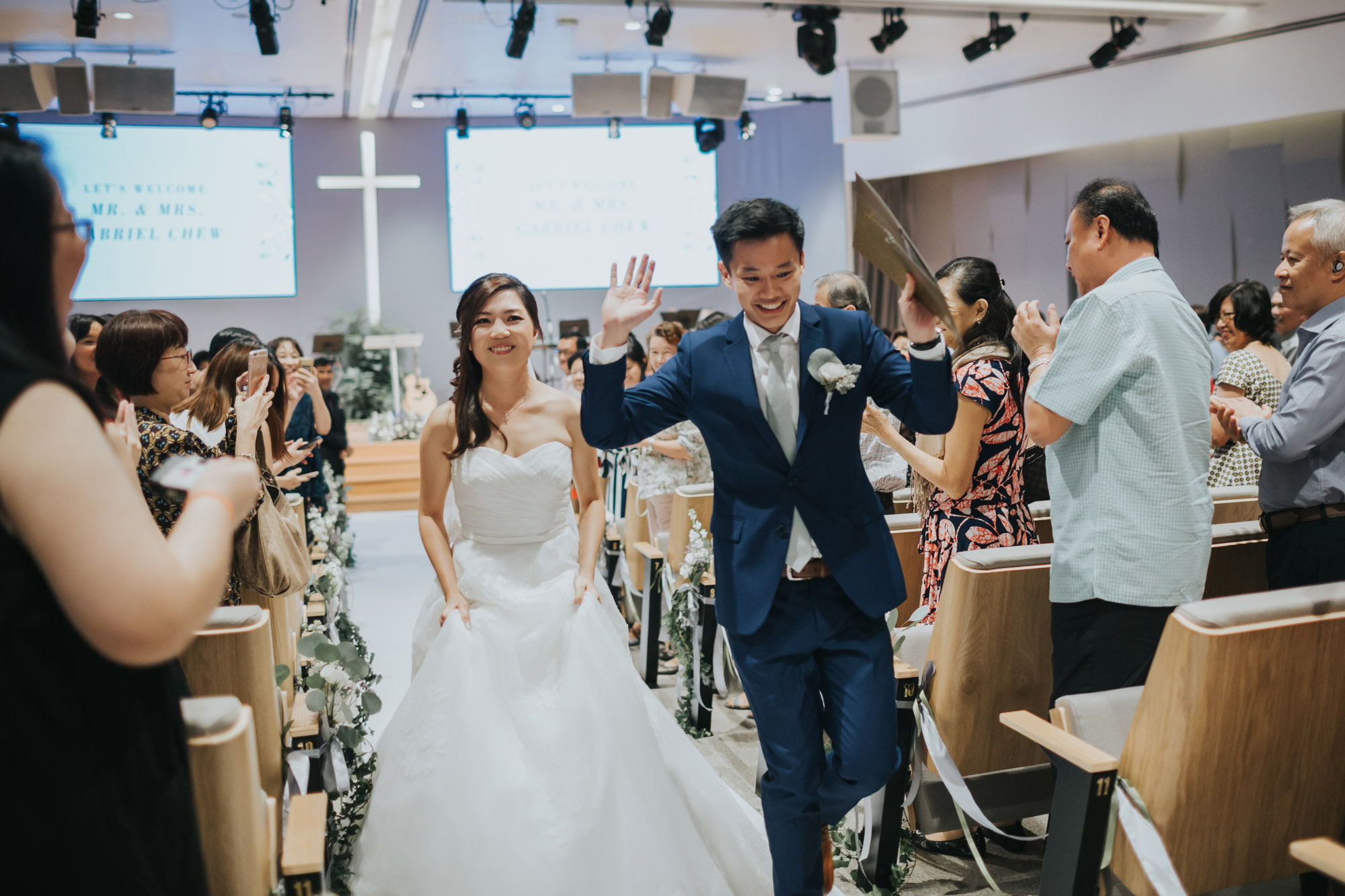 bride and groom married!