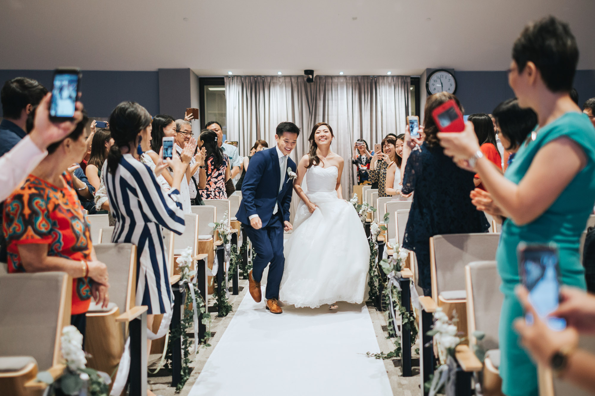 bride and groom at grace assembly of God singapore