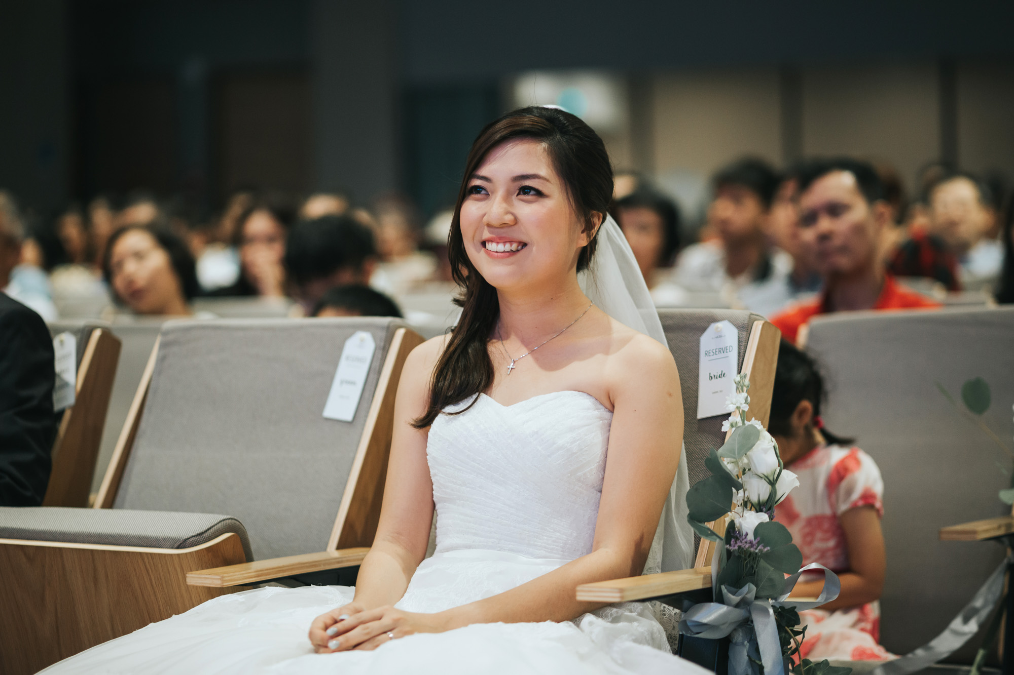 bride at wedding