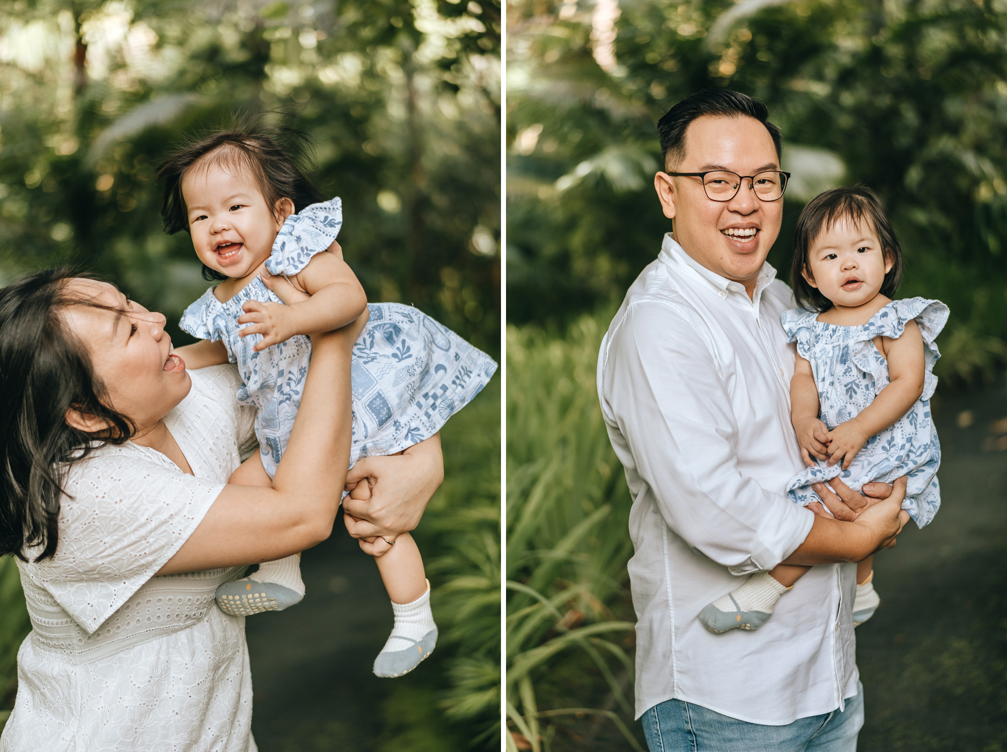 parents holding their beautiful baby daughter.