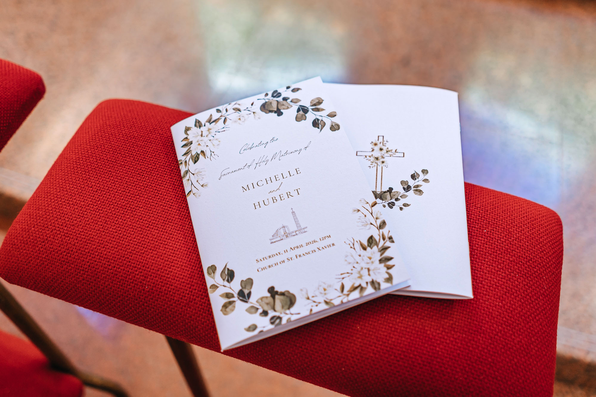 beautifully designed program booklet