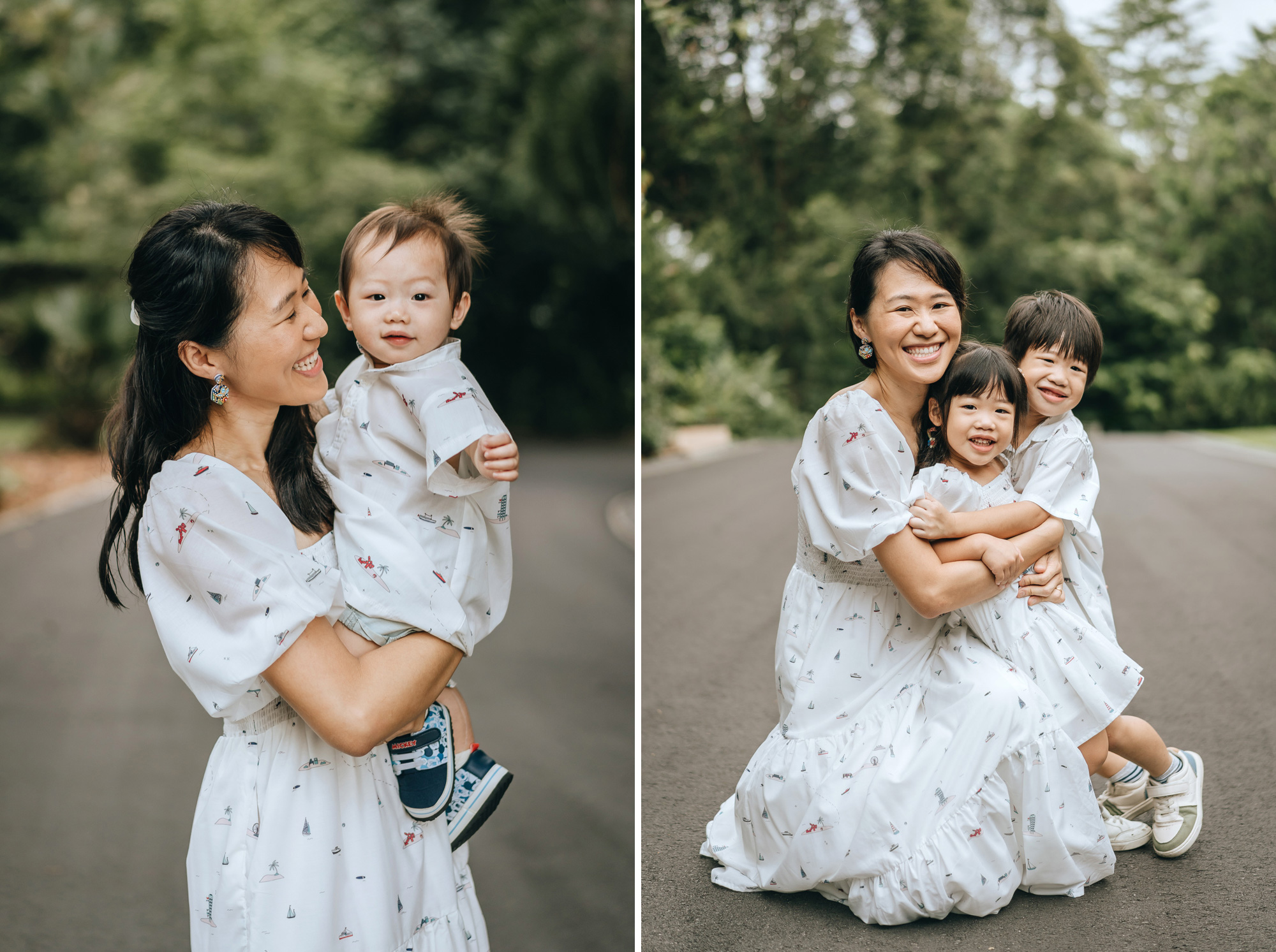 mother and her three children