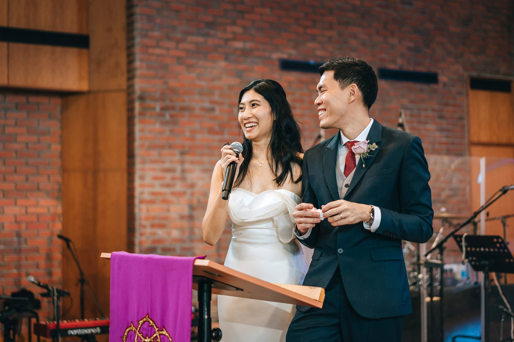 the bride giving her speech