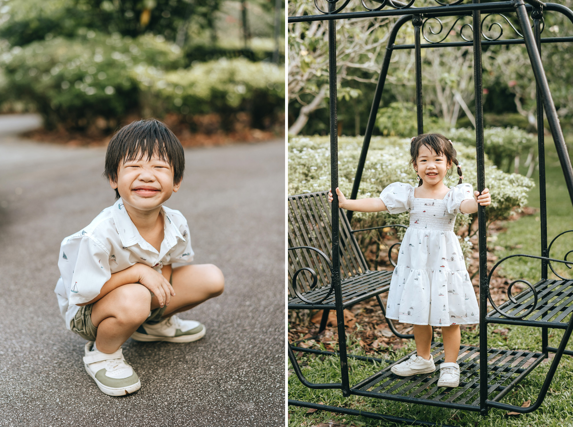 cute kids smiling at camera